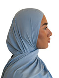HIJAB EN JERSEY PREMIUM BLEU