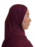 HIJAB JERSEY PREMIUM BORDEAUX