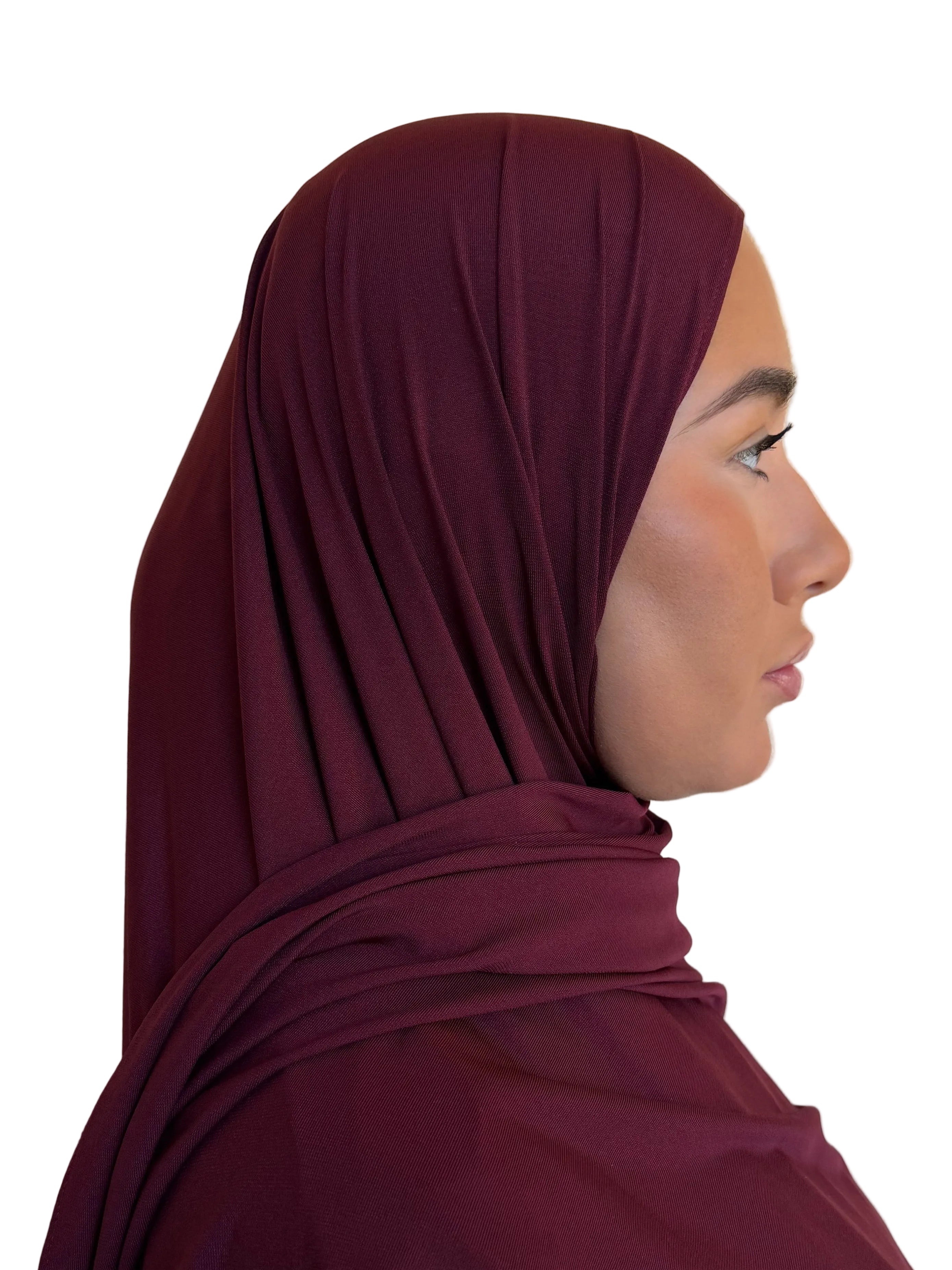 HIJAB JERSEY PREMIUM BORDEAUX